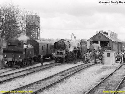 BHMonday May 6th 1985. Engine shed. Note the closed gates shut accross the main line.